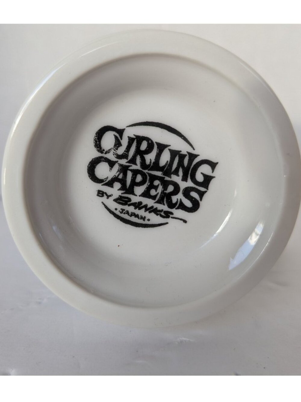 Vintage Curling Capers Mug by Banks Japan – Pedestal Coffee Cup Gold Rim - Space - Picture 2 of 7
